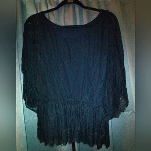 Old Navy lace top size large Black